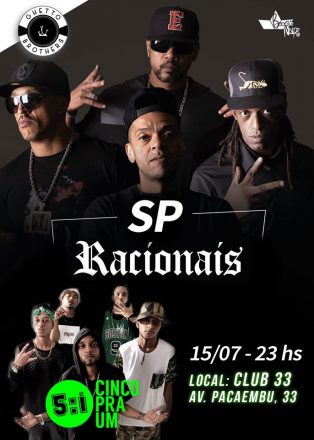 Racionais MC’s faz show no Club 33 em SP